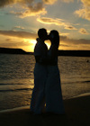 Hawaii Ocean Wedding Couple Photo